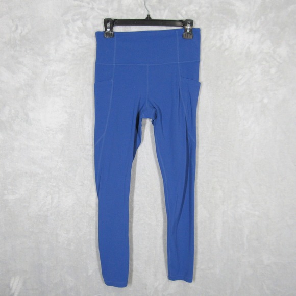 Athleta Pants - Athleta Salutation Stash Tight Leggings Womens Medium Blue High Rise Pocket